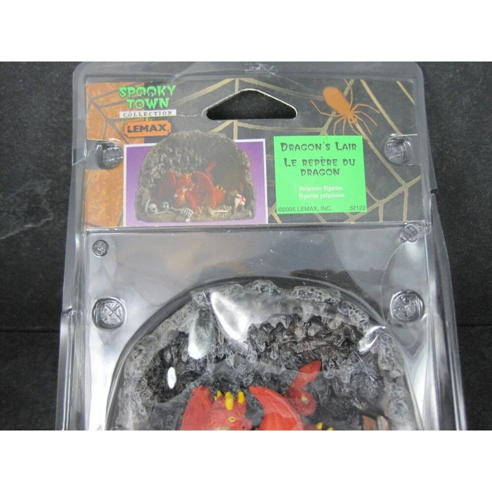 Retired Lemax Spooky Town Halloween Dragon's Lair Village 52122